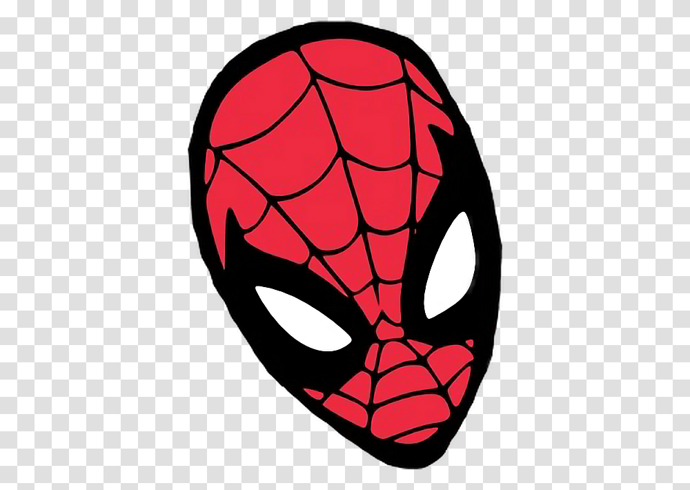 Mask Spiderman Spidermanmask Facesticker Marvel Spider Man Mask Transparent Png