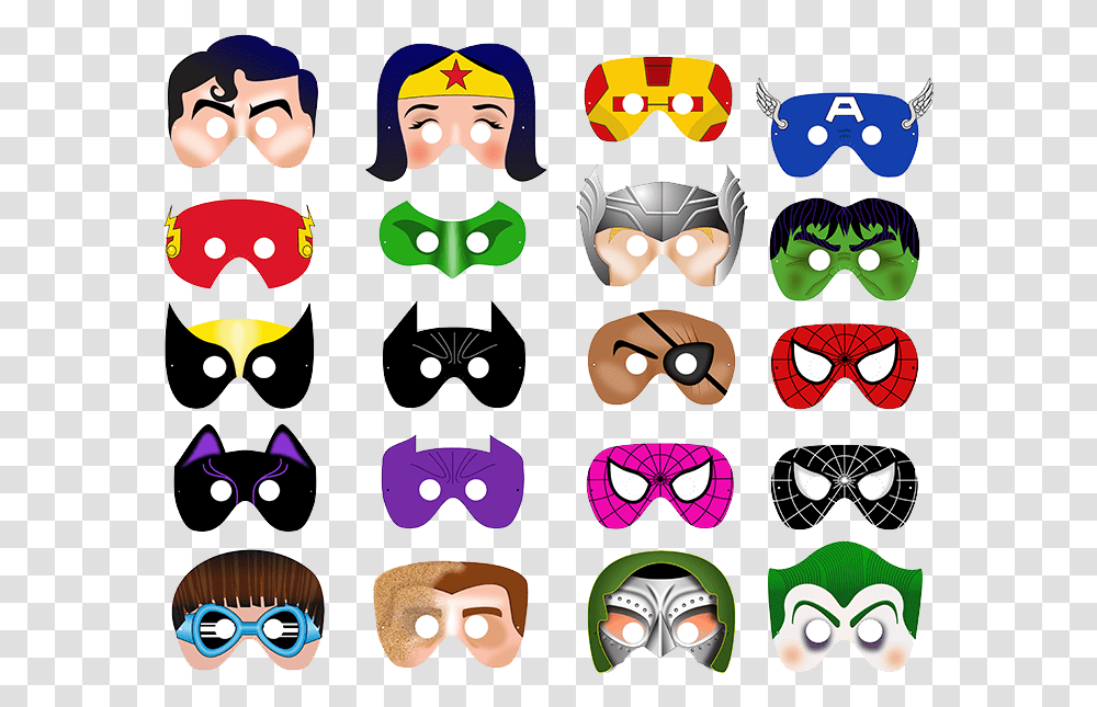 Mask Superhero Robin Batman Download Hq Clipart Printable Superhero Masks Vector, Photo Booth, Mustache, Poster, Advertisement Transparent Png