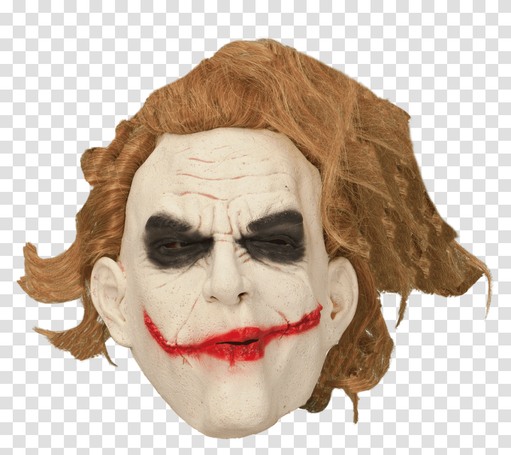 Maskeradmask Joker Med Hr Joker Mask Teknikmagasinet, Performer, Person, Human, Head Transparent Png