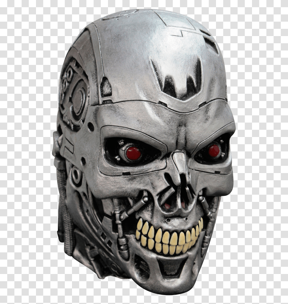 Maskeradmask Terminator Endoskull Deluxe, Helmet, Apparel, Head Transparent Png