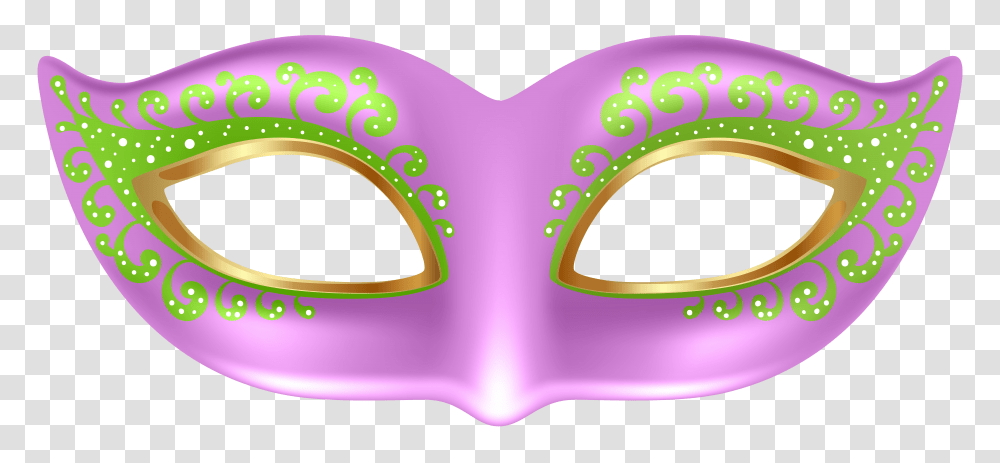 Masks Clipart Pink, Purple, Pattern Transparent Png