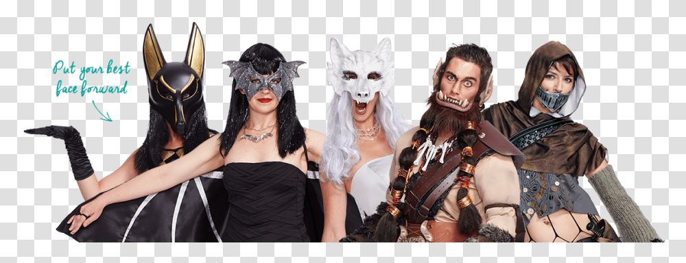 Masks Halloween Costume, Person, Hair, Photo Booth, Head Transparent Png