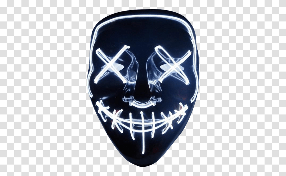 Masks Purge Amp Clipart Free Neon Led Halloween Mask, X-Ray, Ct Scan, Medical Imaging X-Ray Film, Helmet Transparent Png