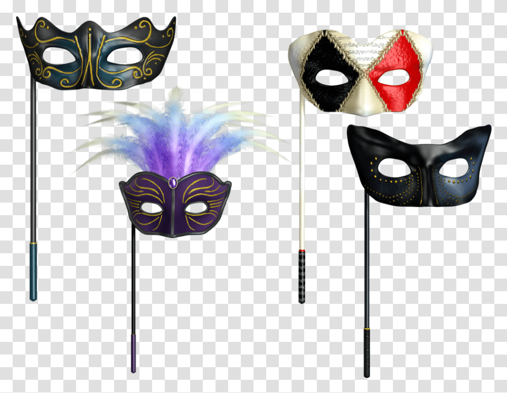 Masks Stock, Parade, Costume, Crowd, Stick Transparent Png
