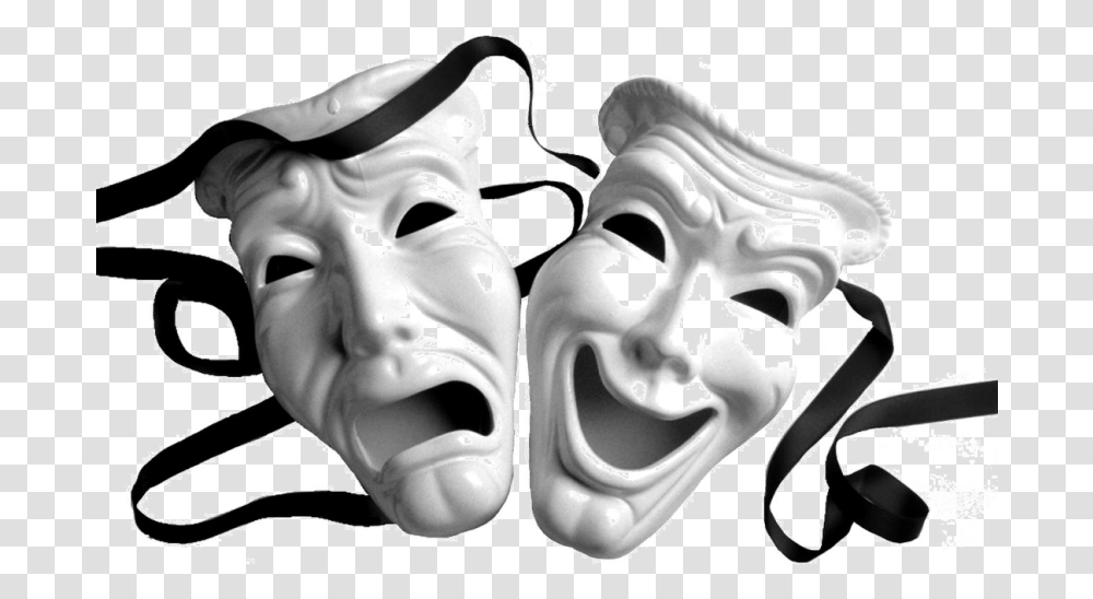 Masks Theatre Happy And Sad Face, Hat, Clothing, Apparel, Person Transparent Png