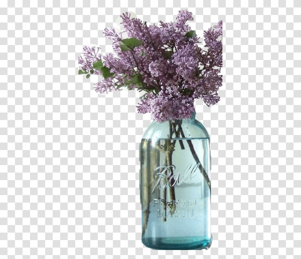 Mason Jar Flowers, Plant, Blossom, Tin, Lilac Transparent Png