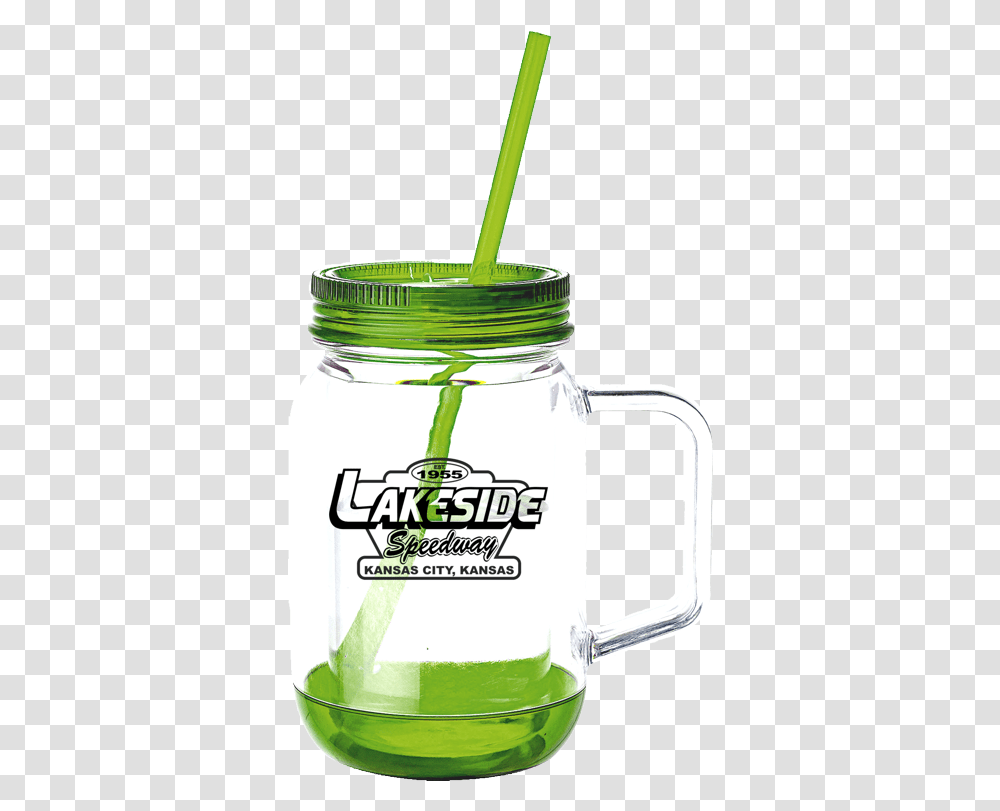 Mason Jar Handle Grn Lakeside Mason Jar, Mixer, Appliance, Beverage, Drink Transparent Png
