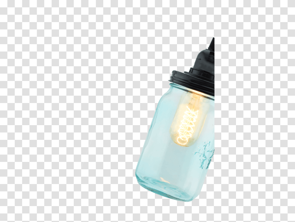 Mason Jar Outline Baby Bottle, Light, Milk, Beverage, Lightbulb Transparent Png