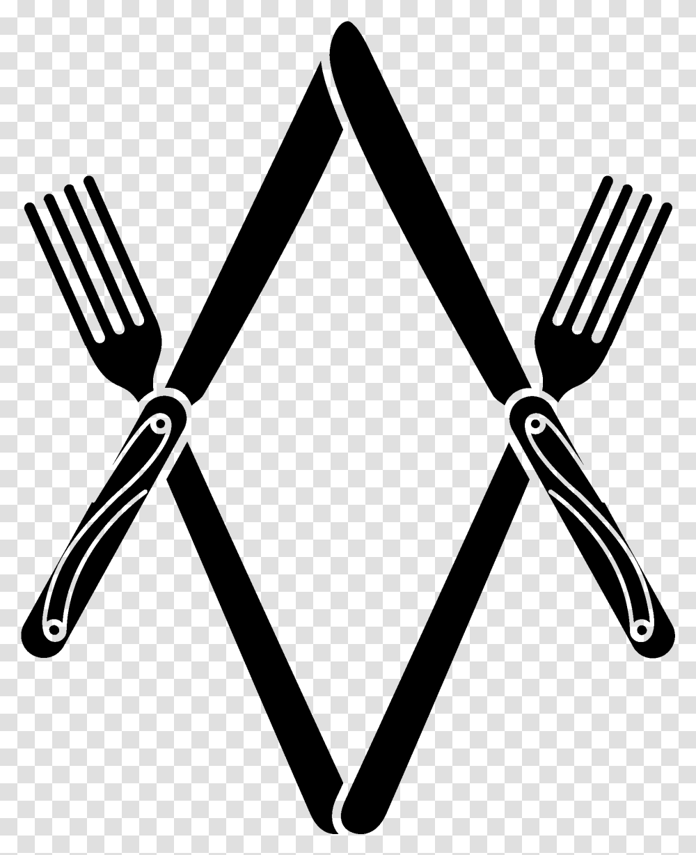 Masonic Bib Clip Napkin Holder Masonic Fork And Knife, Gray, World Of Warcraft Transparent Png