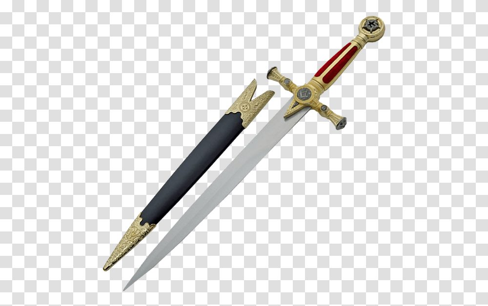 Masonic Red Dagger Dagger, Sword, Blade, Weapon, Weaponry Transparent Png