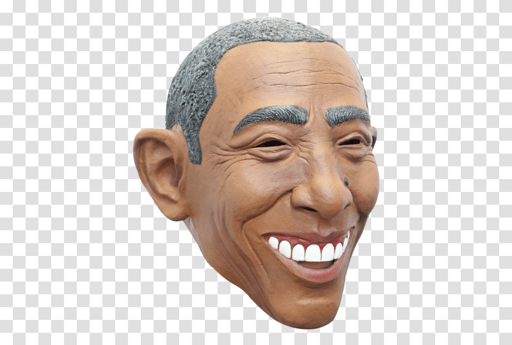 Masque Barack Obama, Head, Face, Person, Human Transparent Png