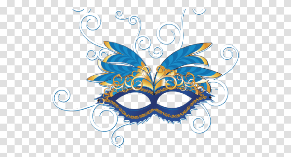 Masquerade Mask Blue Masquerade Mask, Pattern, Floral Design Transparent Png
