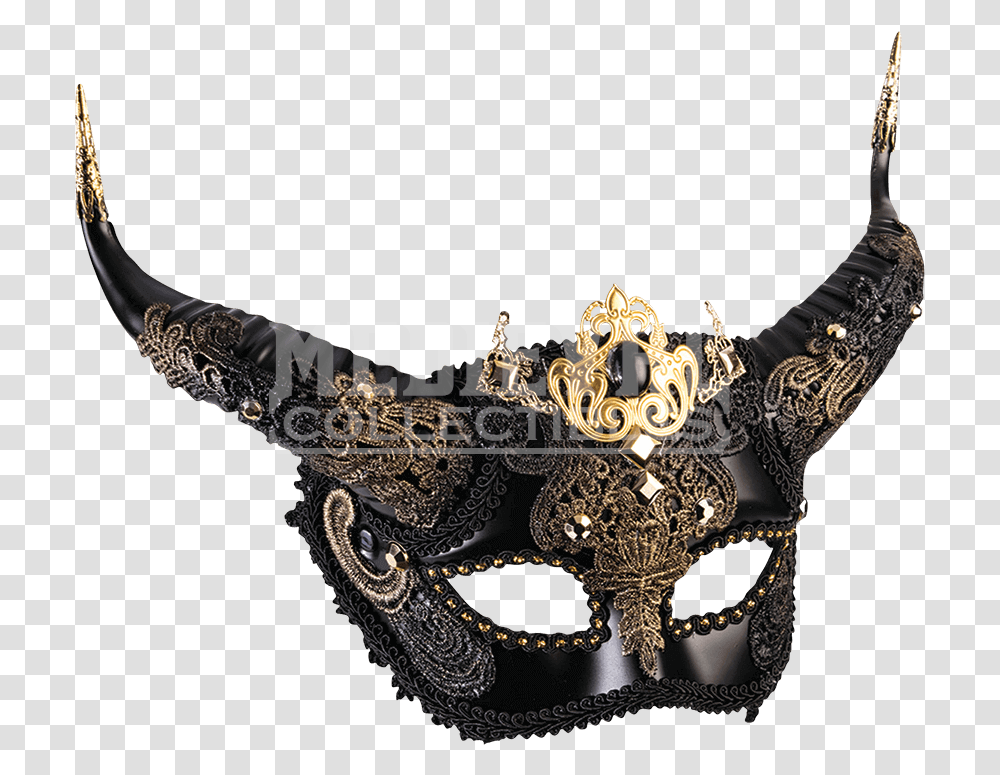 Masquerade Mask With Horns, Diamond, Gemstone, Jewelry, Accessories Transparent Png