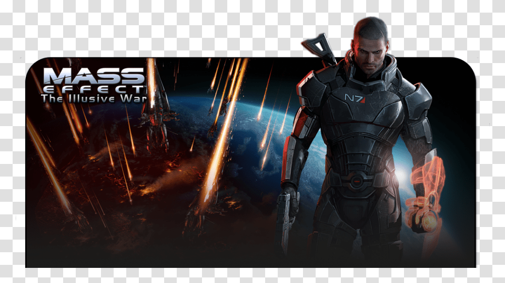 Mass Effect 3 Pc Game Mass Effect 3 Male Shepard, Person, Outdoors, Lighting, Flame Transparent Png