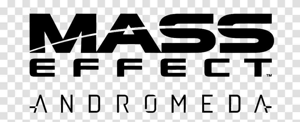 Mass Effect Andromeda Logo Mass Effect Andromeda Text, Gray, World Of Warcraft Transparent Png
