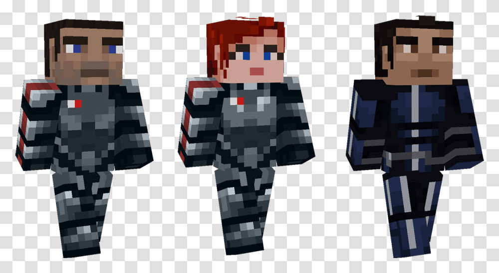 Mass Effect Mash Up Pack Minecraft Mass Effect Minecraft Skins, Clothing, Apparel, Robe, Fashion Transparent Png