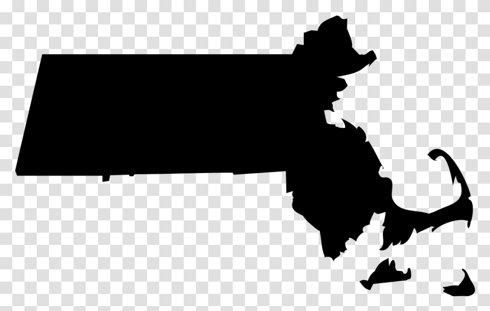 Massachusetts State Outline In Black Massachusetts Clipart, Gray, World Of Warcraft Transparent Png