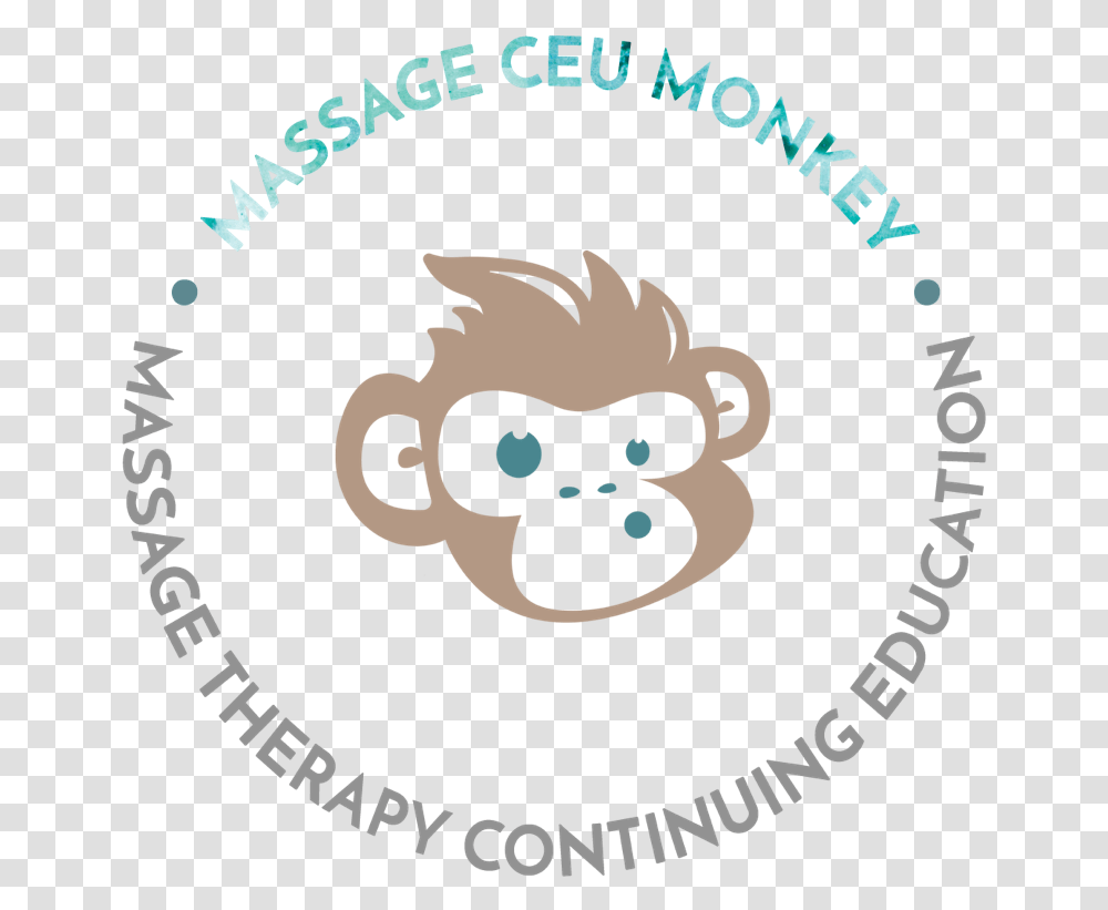 Massage Ceu Monkey Massage Therapy Continuing Education Cartoon, Label, Sticker, Logo Transparent Png
