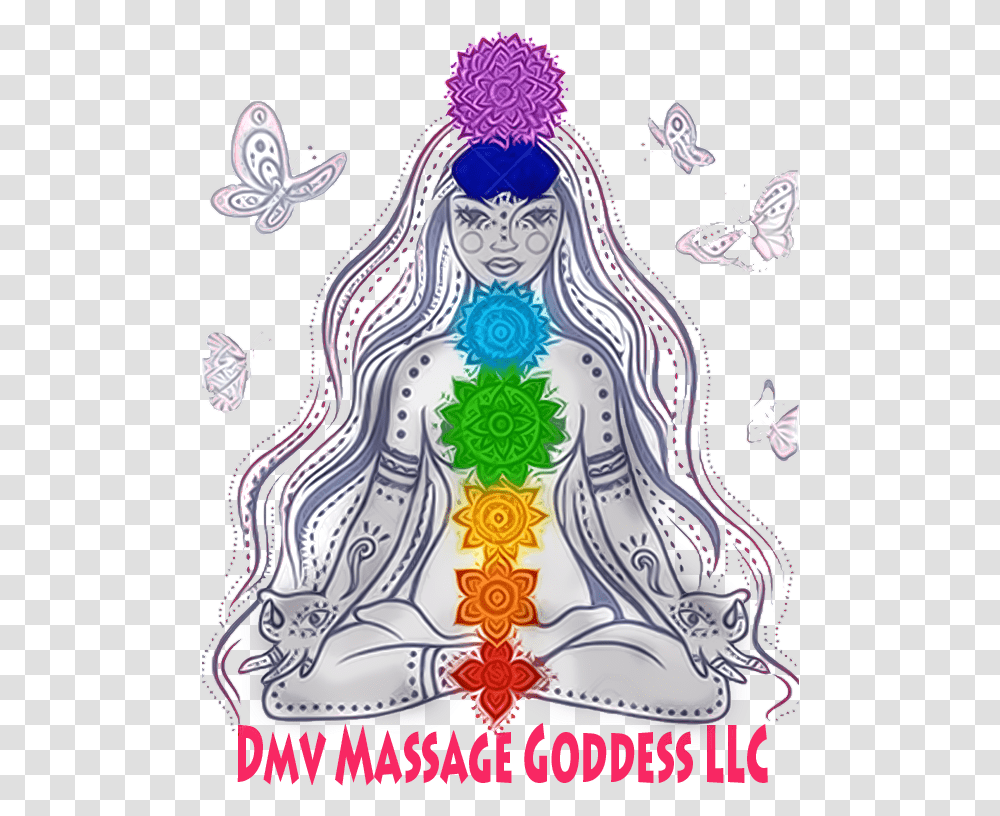 Massage Goddess Logo1 Chakra Goddess, Pattern, Floral Design Transparent Png