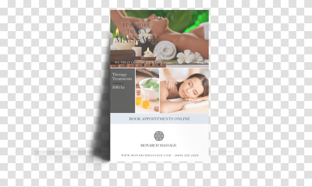 Massage Special Offer Poster Template Preview Online Advertising, Advertisement, Person, Flyer, Paper Transparent Png