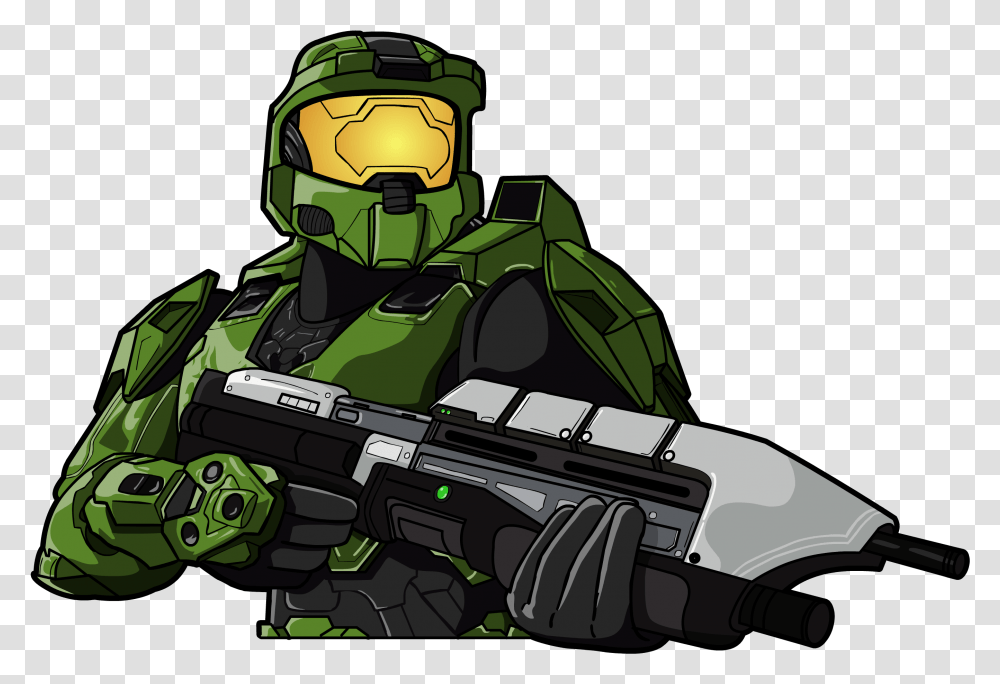 Master Chief Halo Background, Gun, Weapon, Weaponry, Army Transparent Png