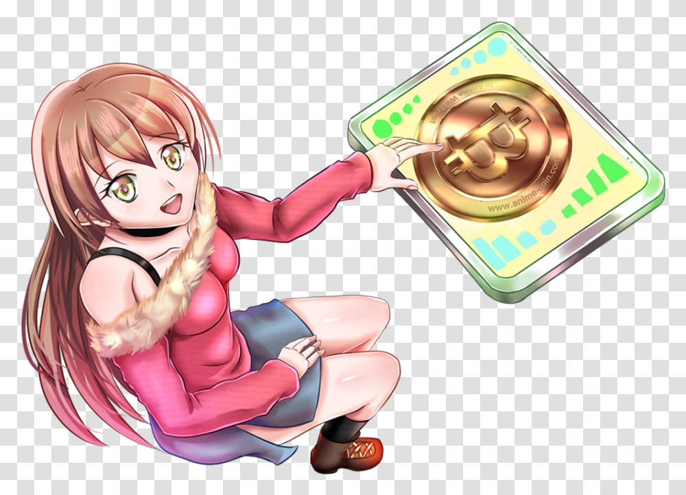 Master Node Anime Coin But If Anim Takes Off And Is A Cartoon, Person, Human, Doll, Toy Transparent Png