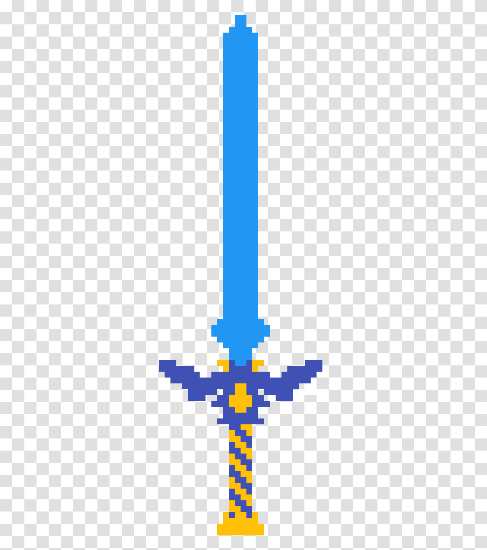 Master Sword Electric Blue, Cross, Architecture Transparent Png