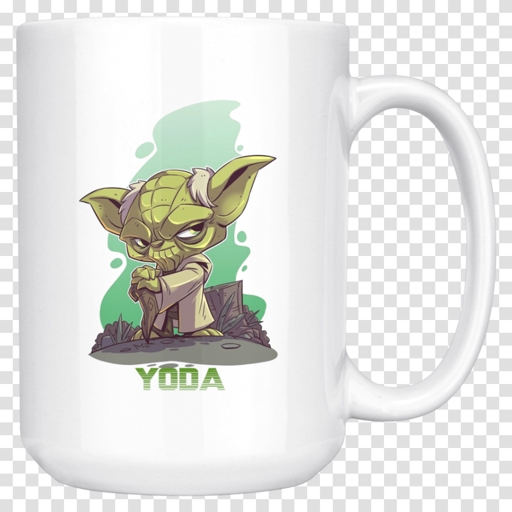 Master Yoda Star Wars Mug Coffee Star Wars Cartoon Drawing, Coffee Cup, Soil, Glass, Animal Transparent Png