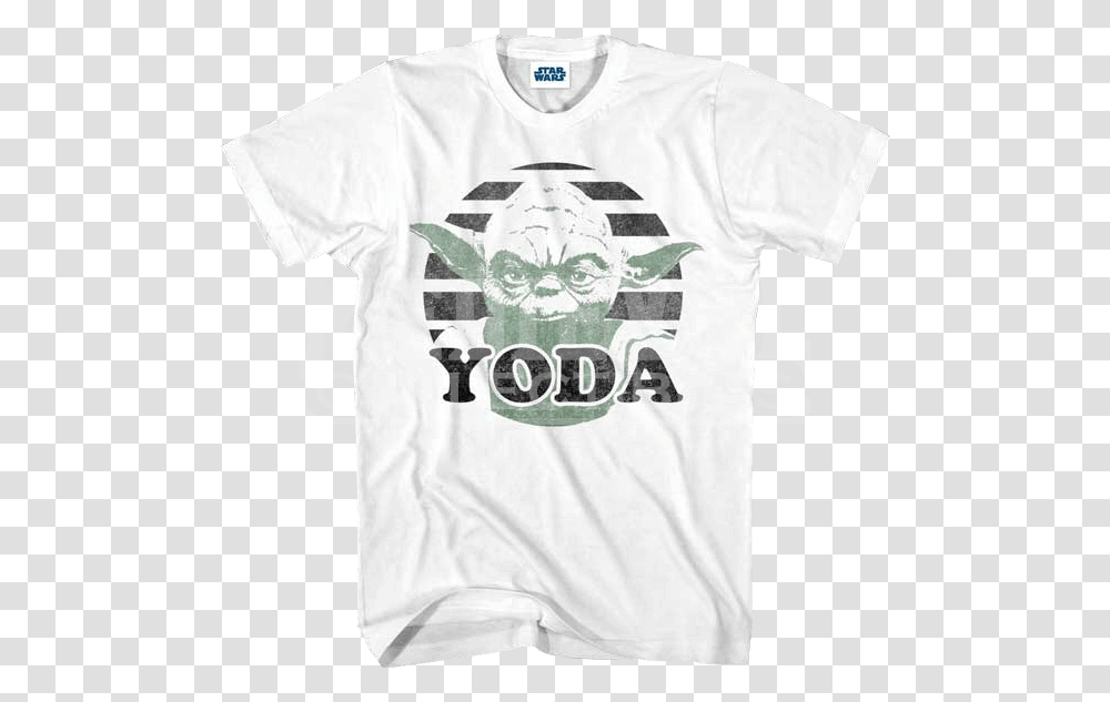 Master Yoda White T Shirt Active Shirt, Apparel, T-Shirt Transparent Png
