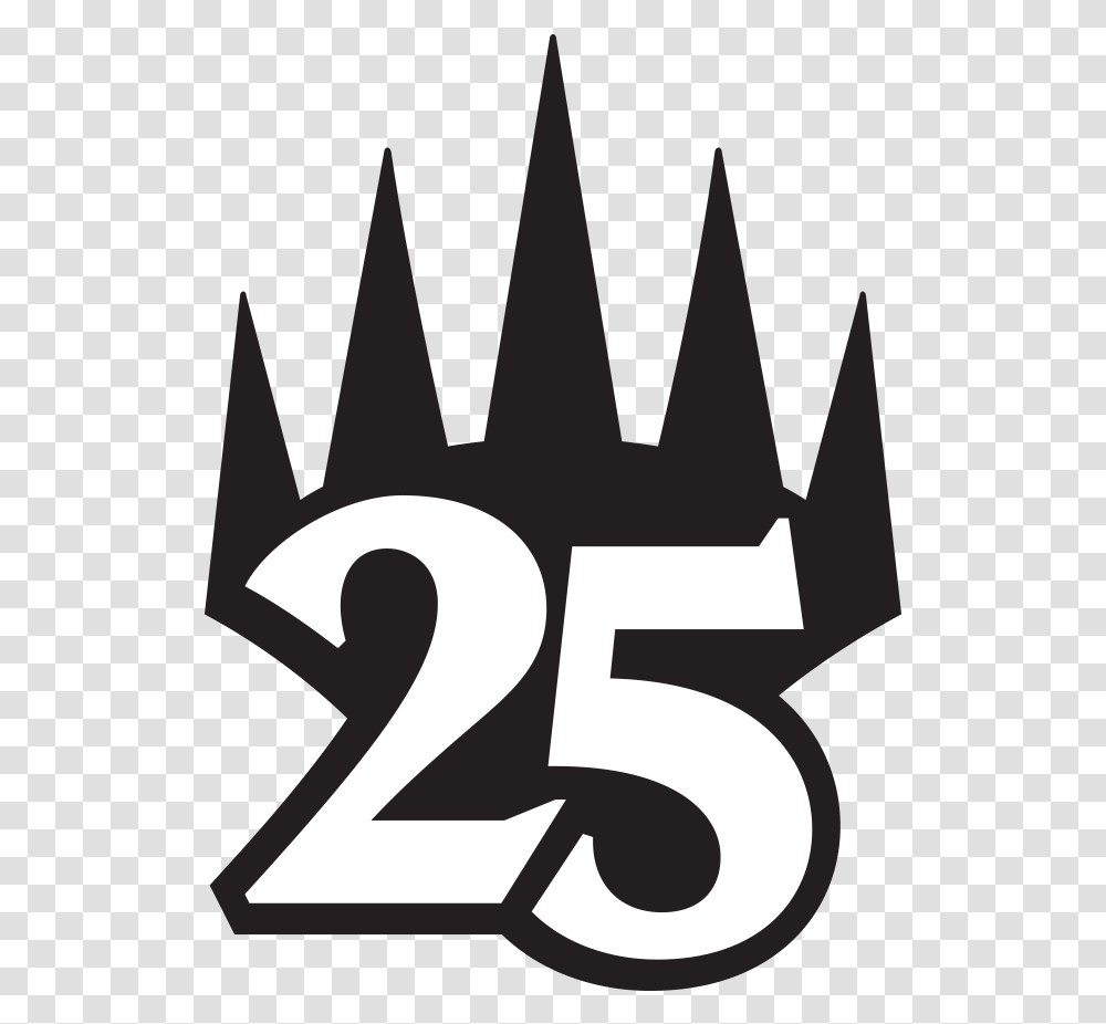 Masters 25 Set Information Mtg Masters 25 Logo, Number, Symbol, Text, Cross Transparent Png