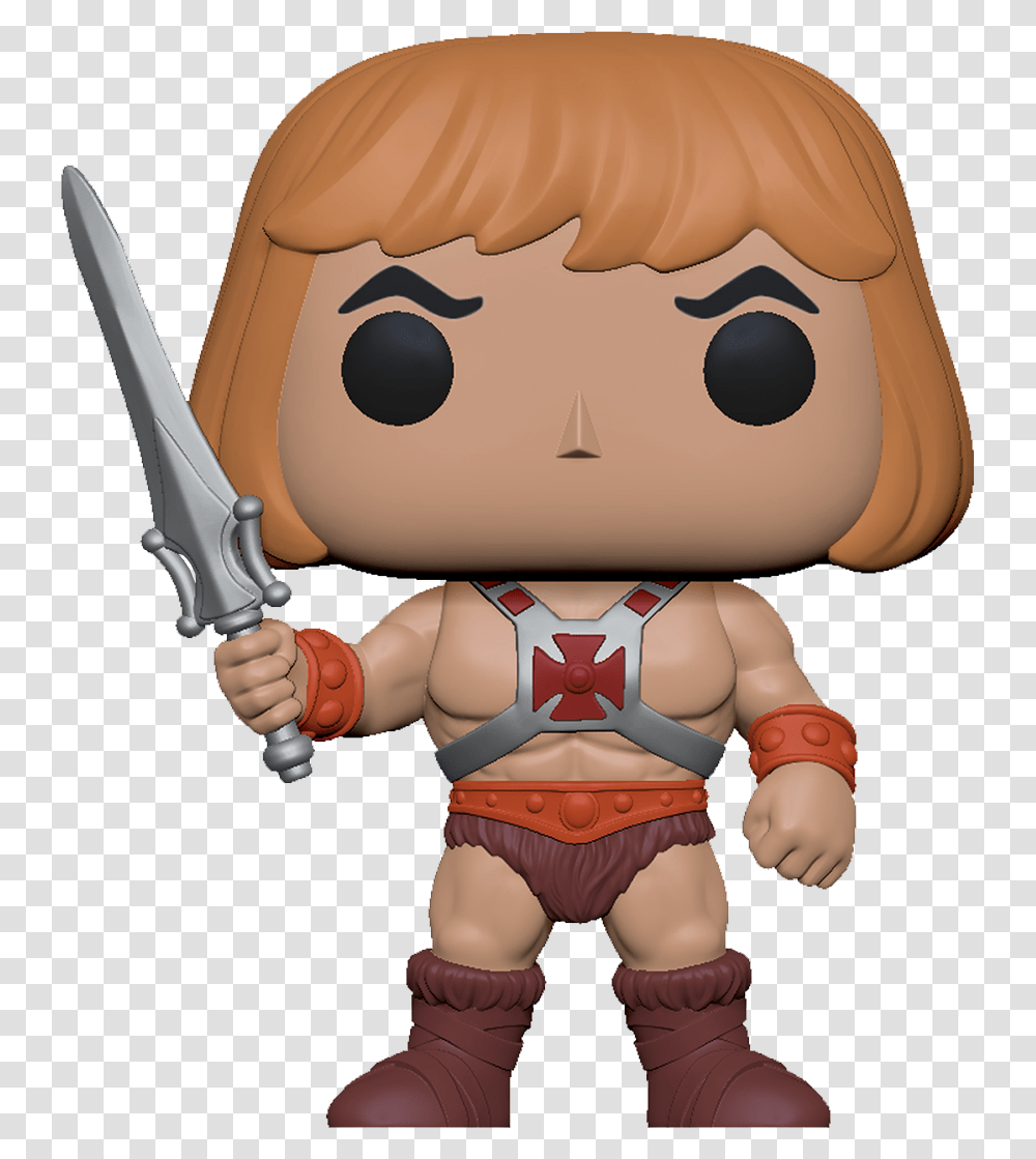 Masters Of The Universe Funko Pop He Man, Toy, Doll, Elf Transparent Png