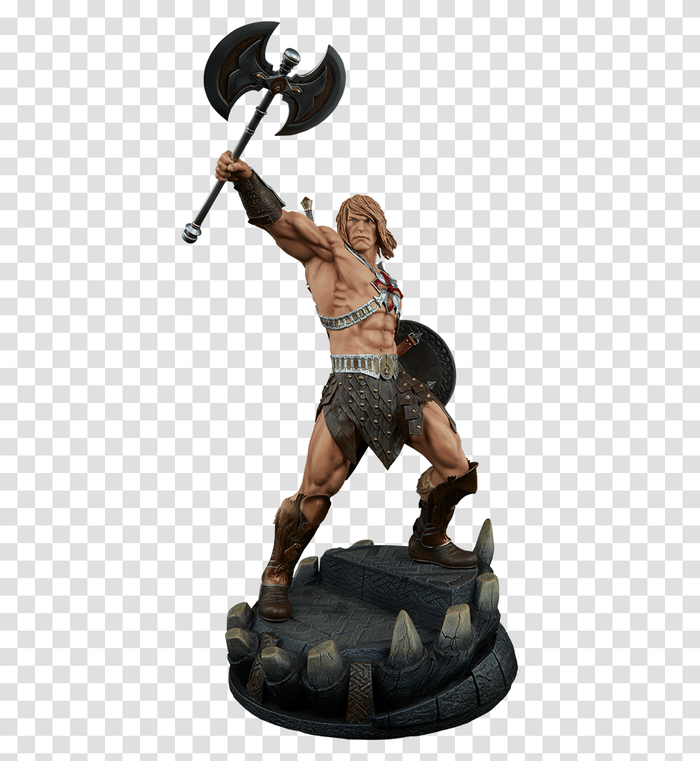 Masters Of The Universe He Man 60cm Statue Download Masters Of The Universe, Person, Costume, Female Transparent Png