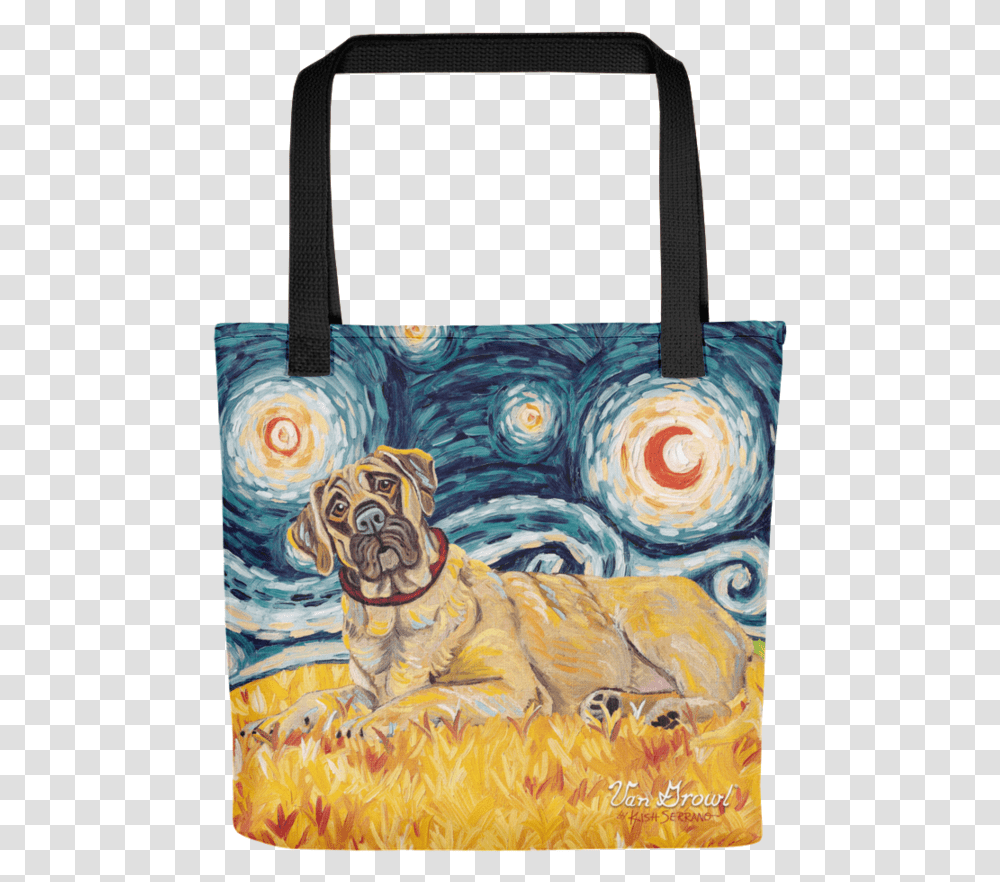 Mastiff Golden Doodle On A Starry Night, Bag, Accessories, Accessory, Handbag Transparent Png