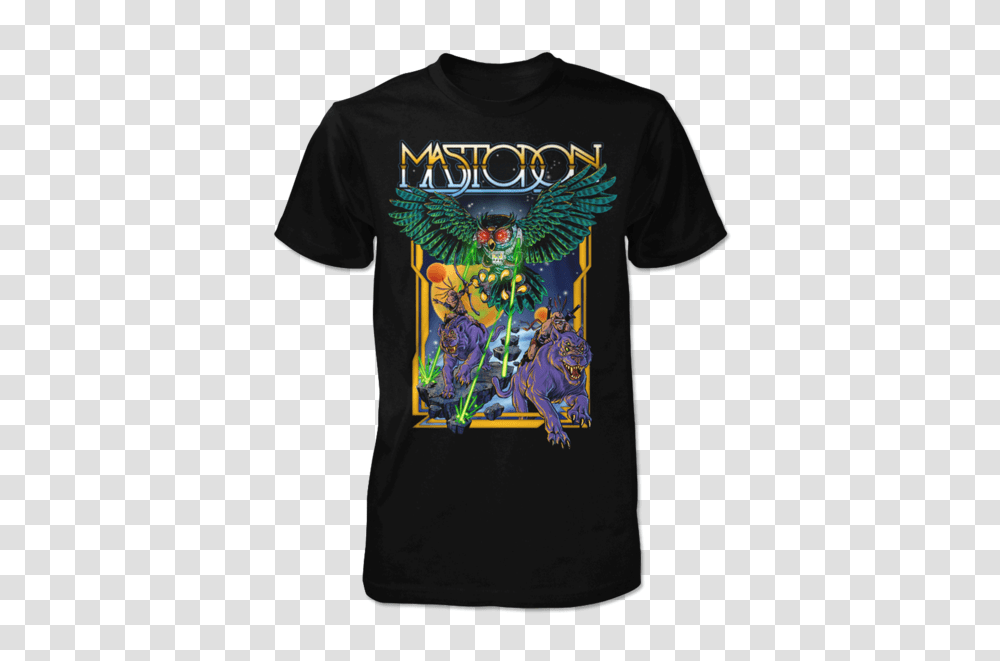 Mastodon T Shirt Mastodon Space Owl Vs Laser Cat, Clothing, Apparel, T-Shirt, Tiger Transparent Png