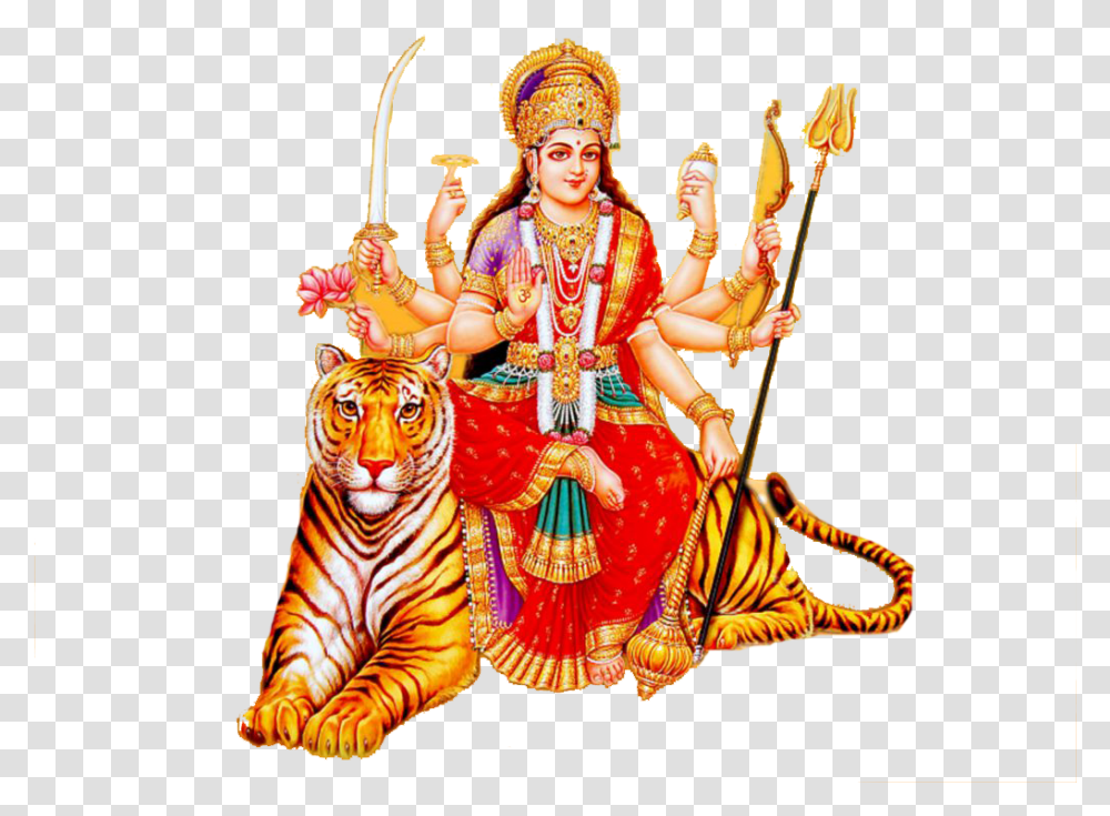 Mata Durga Mata, Tiger, Person, Festival, Crowd Transparent Png