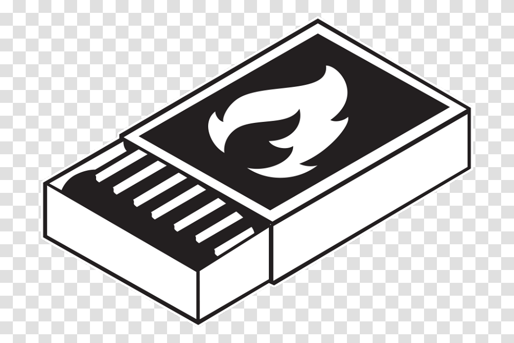 Match Box Match Box Black And White, Label, Text, Stencil, Symbol Transparent Png