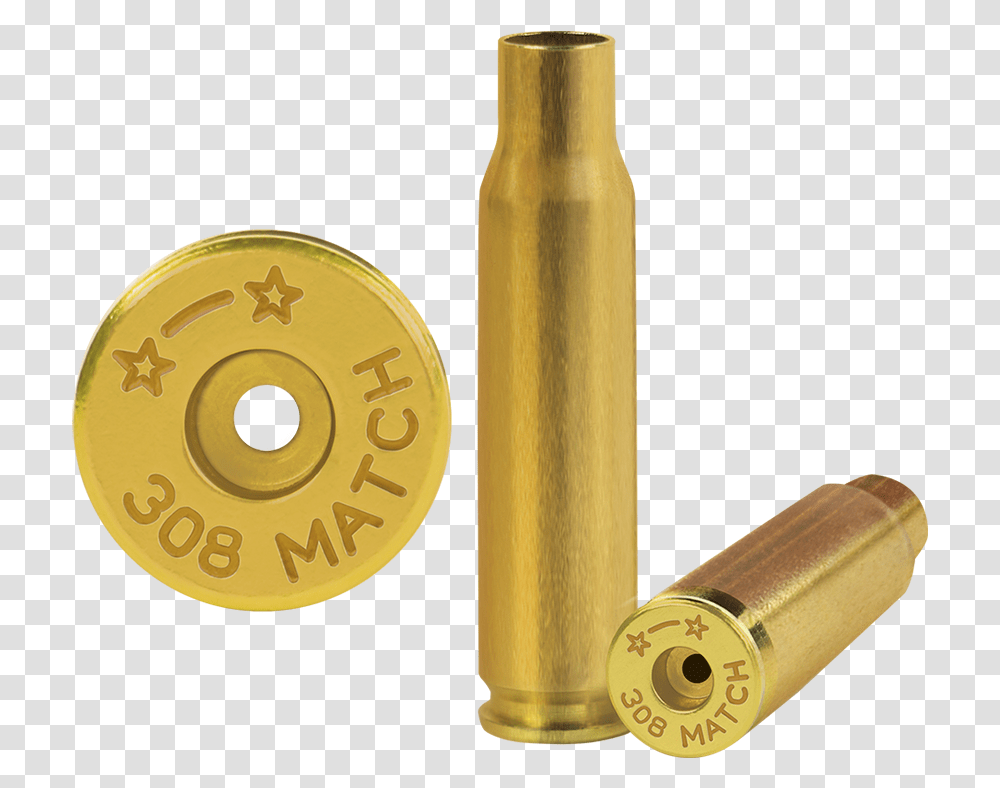 Match Small Rifle Primer Brass Cases 308 Brass, Weapon, Weaponry, Ammunition, Bullet Transparent Png