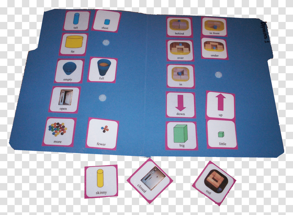 Match The Opposites Speech Therapy Matching Games, File Binder, Alphabet, Word Transparent Png