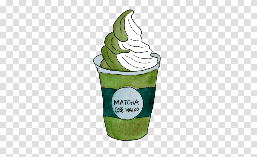 Matcha Soft Serve By Van Galasso Cup, Cream, Dessert, Food, Creme Transparent Png