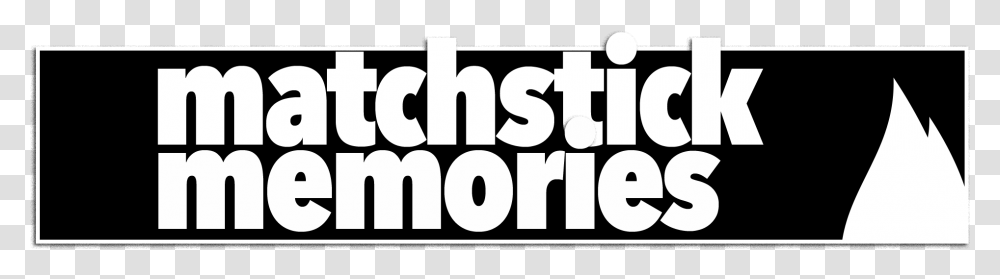 Matchstick Memories Black And White, Alphabet, Word, Number Transparent Png