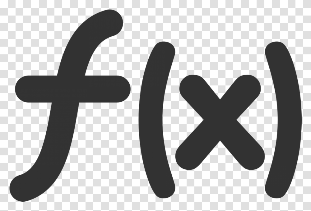 Matemticas Funcin Smbolo Icono Function Symbol, Cross, Handwriting, Logo Transparent Png
