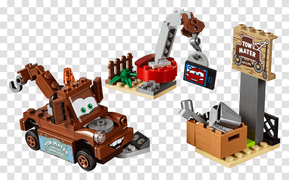 Mater S Junkyard Lego, Toy, Vehicle, Transportation, Robot Transparent Png