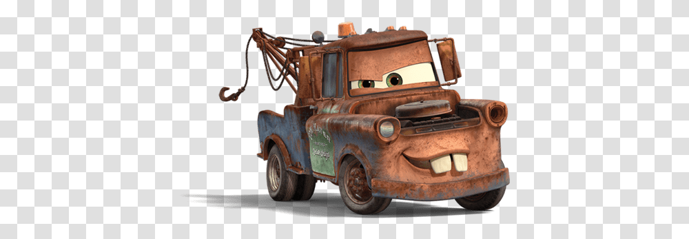 Mater Stickpng Cars 2 Tow Mater, Vehicle, Transportation, Truck, Bulldozer Transparent Png