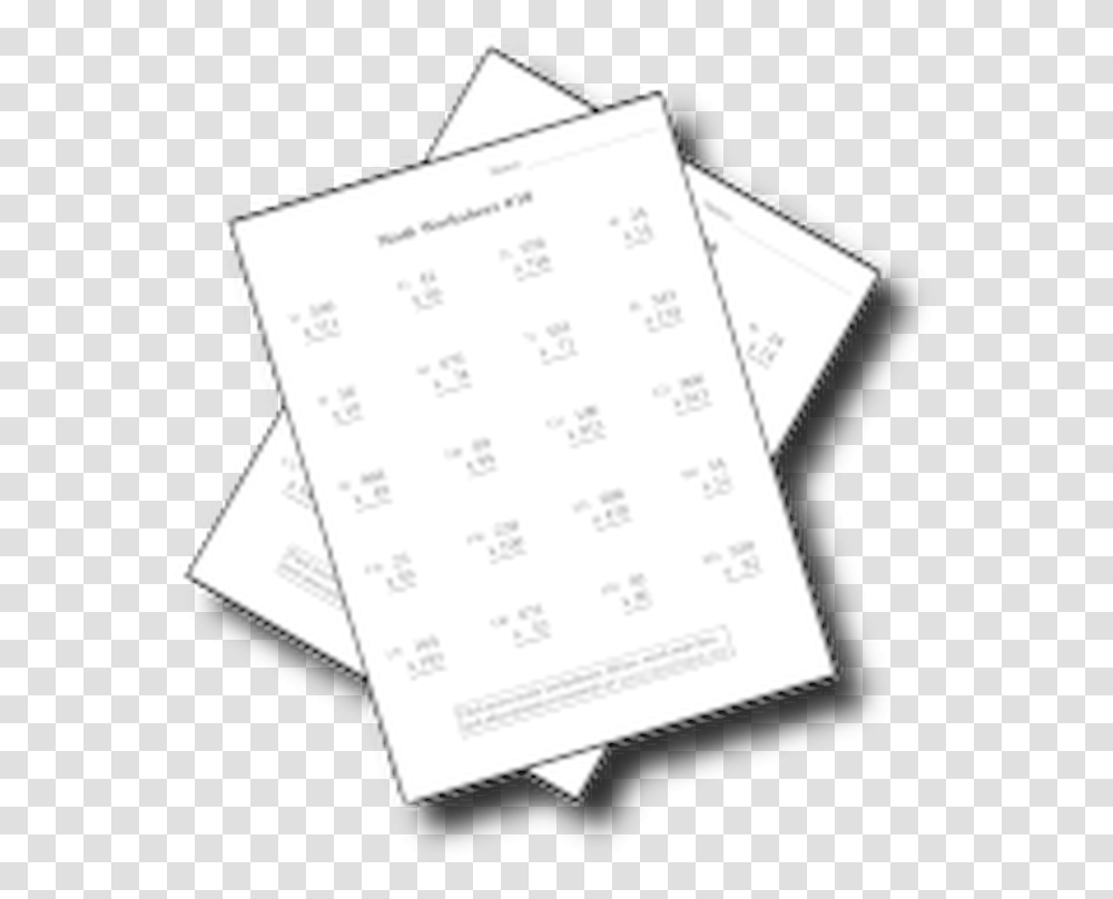 Math Antihrap Large Math Worksheet Clip Art, Menu, Page, Paper Transparent Png