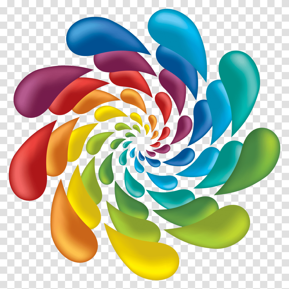 Math Clip Art Rainbow Blob, Pattern, Floral Design, Ornament Transparent Png