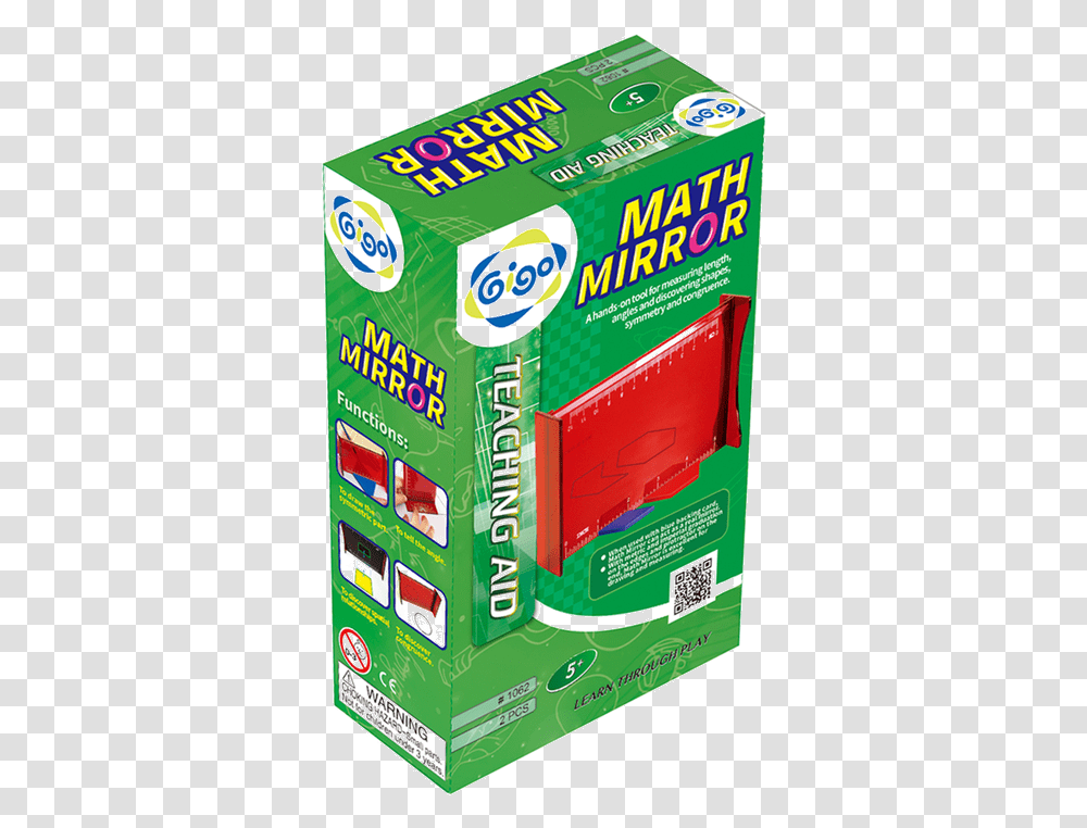 Math Mirror Carton, Gum, Text, Green, Food Transparent Png