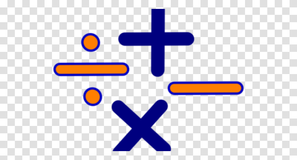 Math Signs Background, Cross, Pac Man Transparent Png