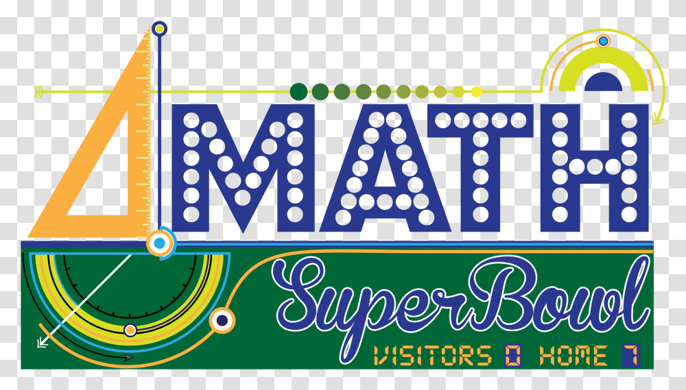 Math Super Bowl Logo Graphic Design, Pac Man, Scoreboard, Alphabet Transparent Png