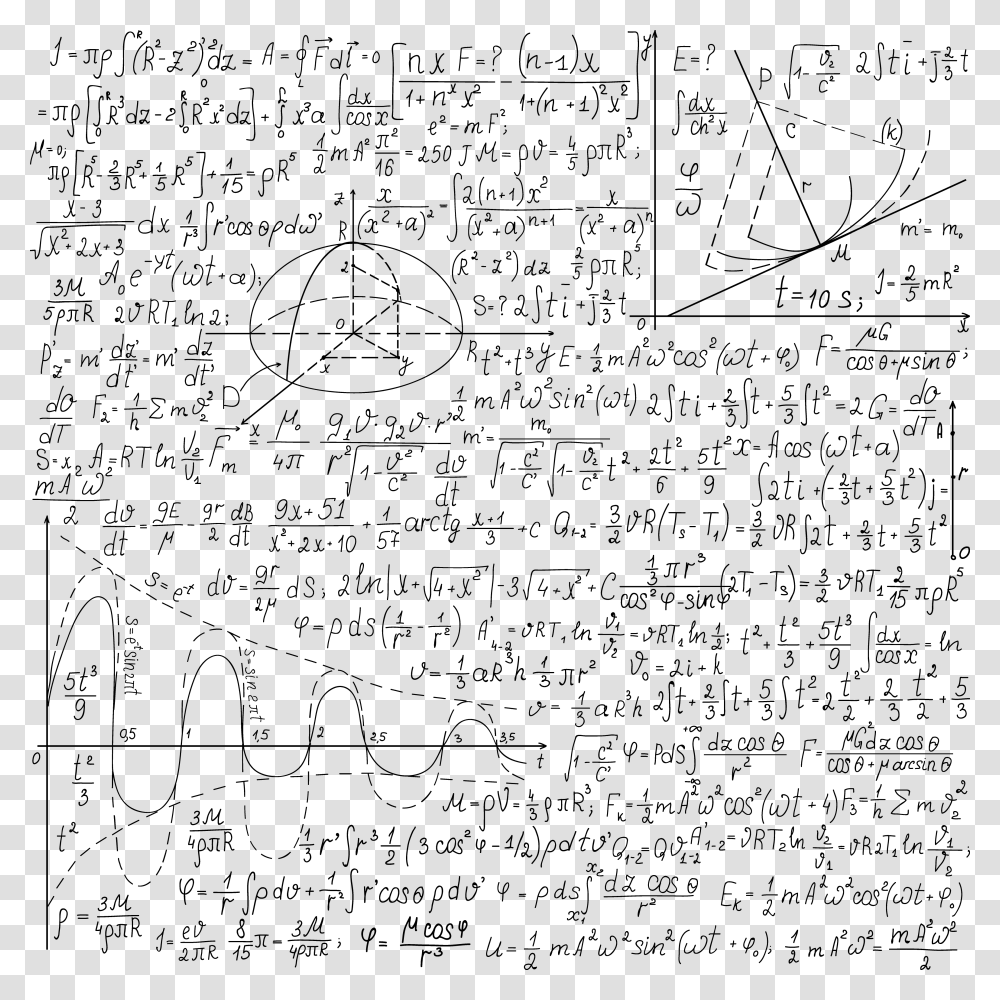 Mathematics Euclidean Vector Formula Paper Background Math Equations, Gray, World Of Warcraft Transparent Png