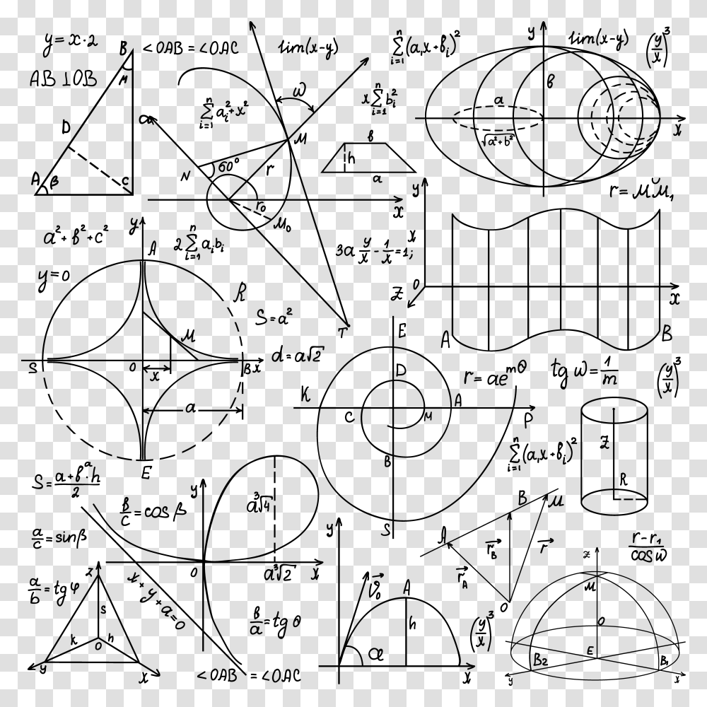 Mathematics Euclidean Vector Geometry Formula Math Formula, Gray, World Of Warcraft Transparent Png